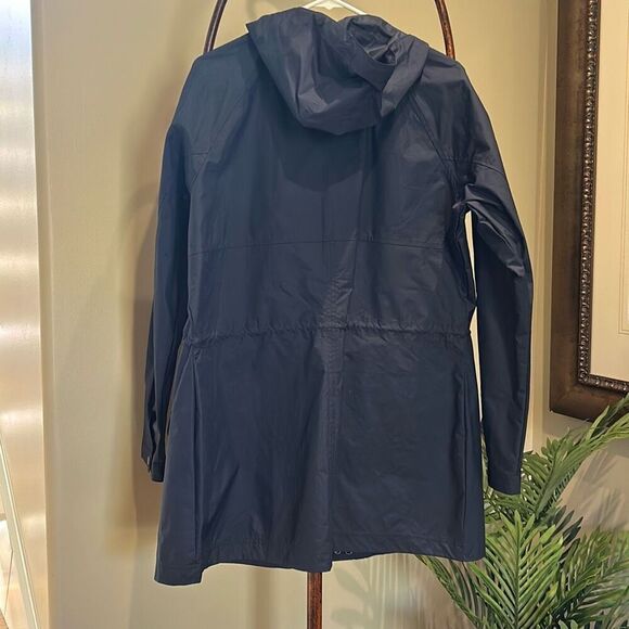 COLUMBIA Ladies Navy Hooded Jacket L - Picture 4 of 8